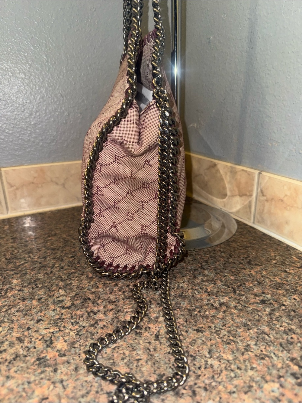 Stella McCartney RARE Monogram Canvas Falabella Tote Shoulder Bag ✅AUTHENTIC✅ - Picture 4 of 9